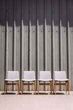 Article Nosh Dining Chair - Oak And Ratine Ivory (Set of 4)