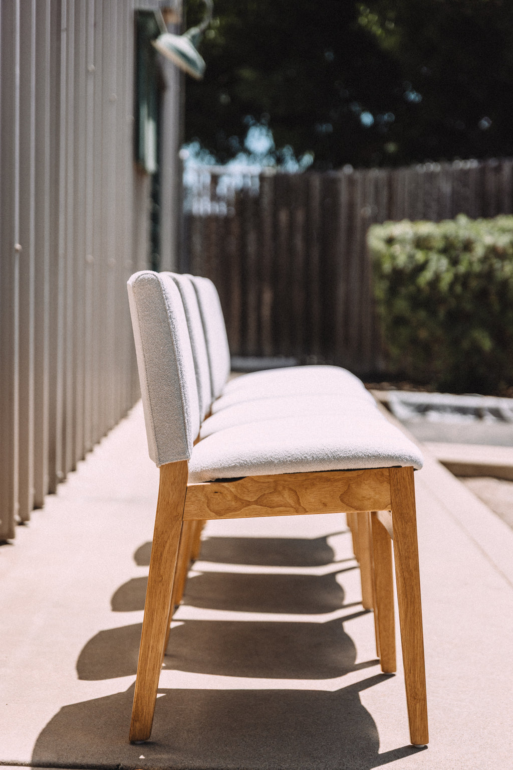 Article Nosh Dining Chair - Oak And Ratine Ivory (Set of 4)