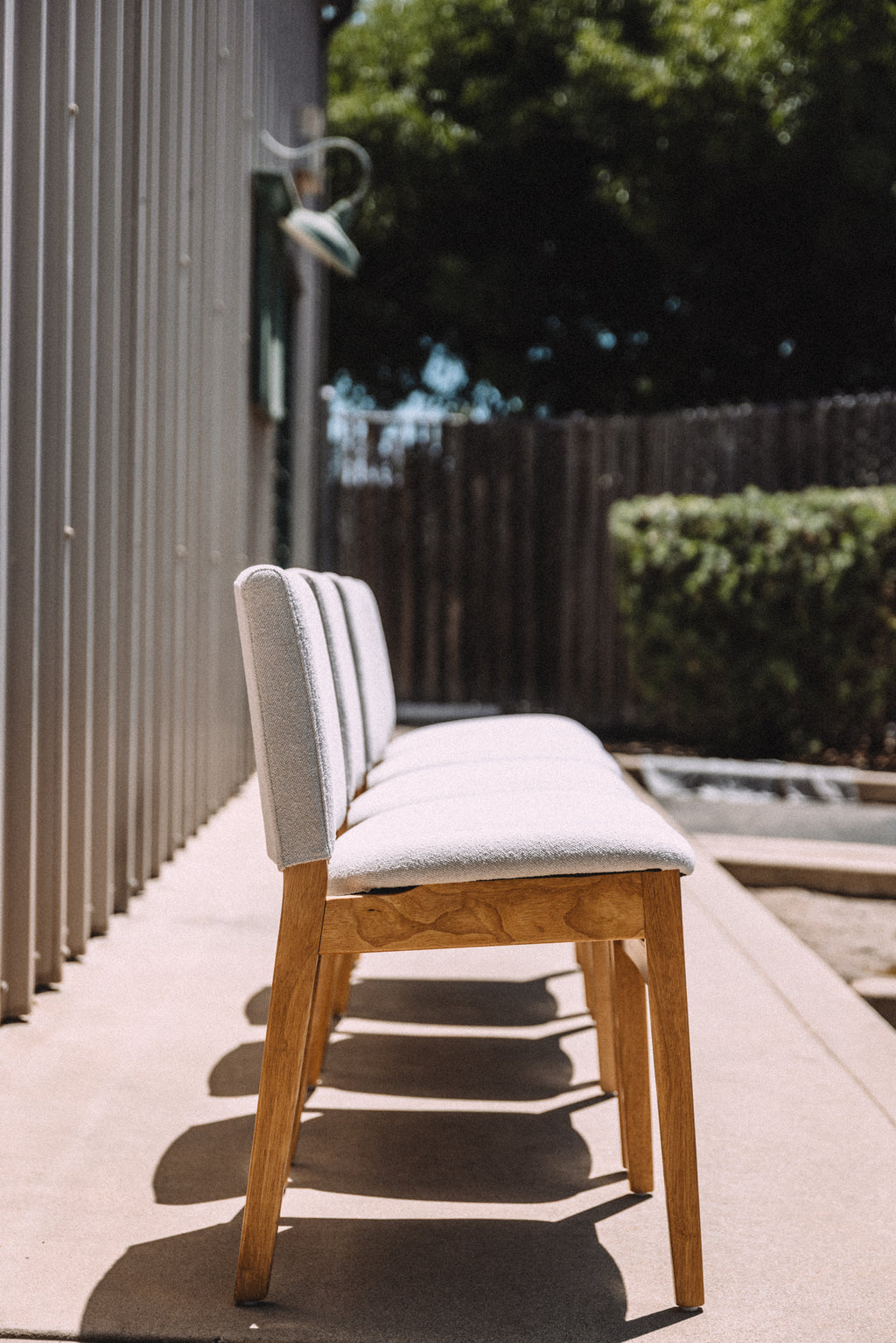 Article Nosh Dining Chair - Oak And Ratine Ivory (Set of 4)