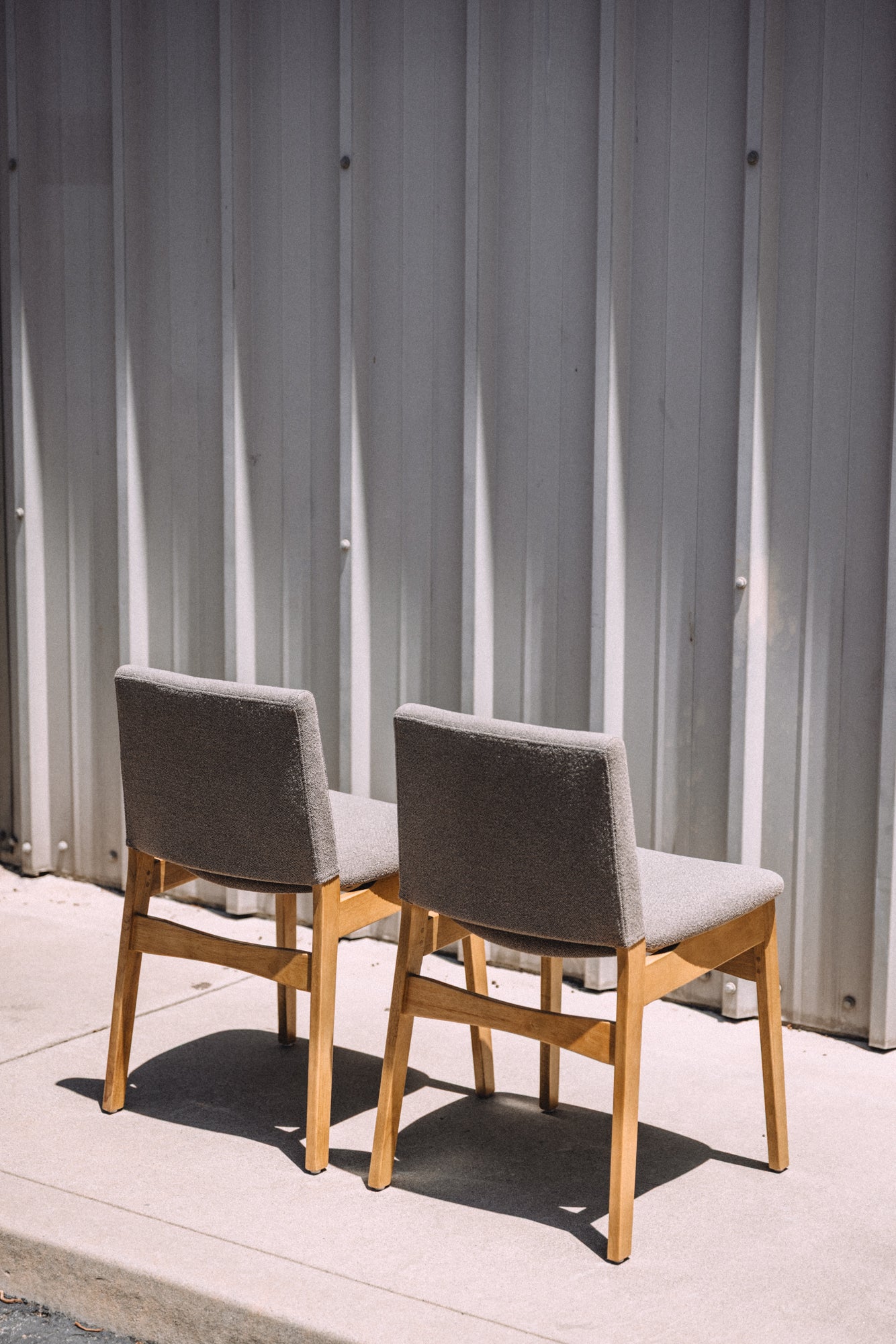 Article Nosh Dining Chairs - Oak and Ratine Brown (Set of 4)