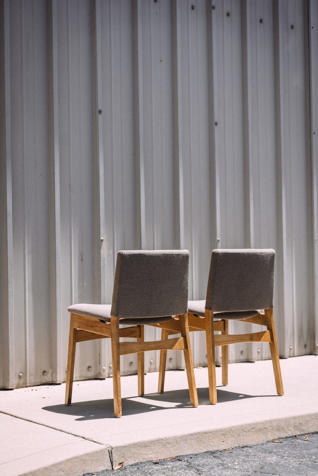Article Nosh Dining Chairs - Oak and Ratine Brown (Set of 4)