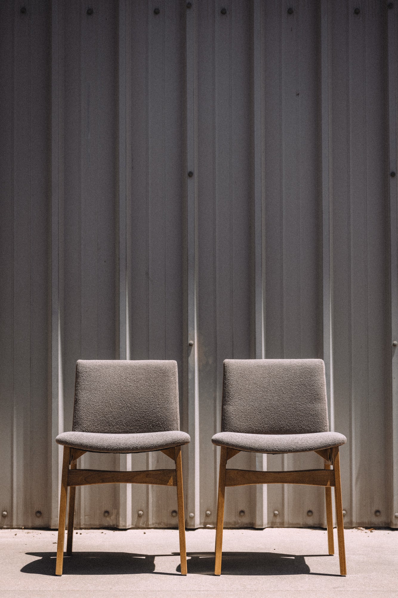 Article Nosh Dining Chairs - Oak and Ratine Brown (Set of 4)