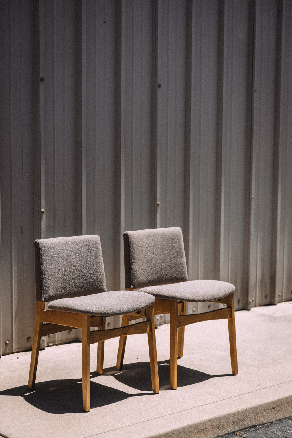Article Nosh Dining Chairs - Oak and Ratine Brown (Set of 4)