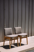 Article Nosh Dining Chairs - Oak and Ratine Brown (Set of 4)