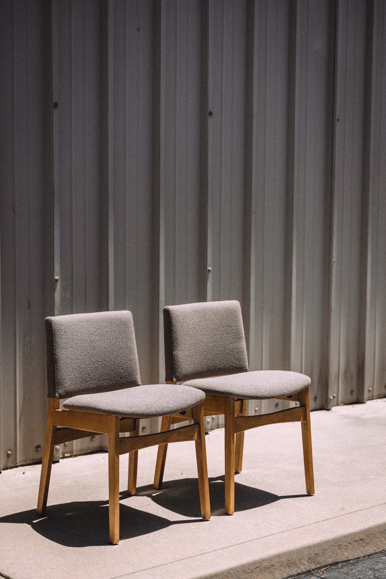 Article Nosh Dining Chairs - Oak and Ratine Brown (Set of 4)