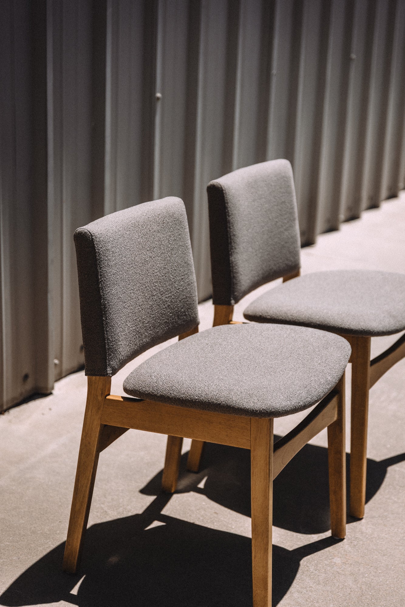 Article Nosh Dining Chairs - Oak and Ratine Brown (Set of 4)