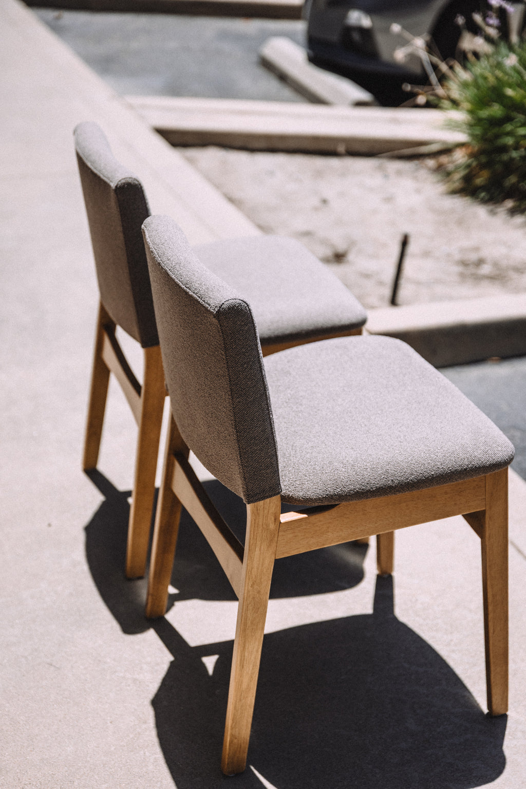 Article Nosh Dining Chairs - Oak and Ratine Brown (Set of 4)