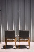 Article Nosh Dining Chairs - Oak and Ratine Brown (Set of 4)