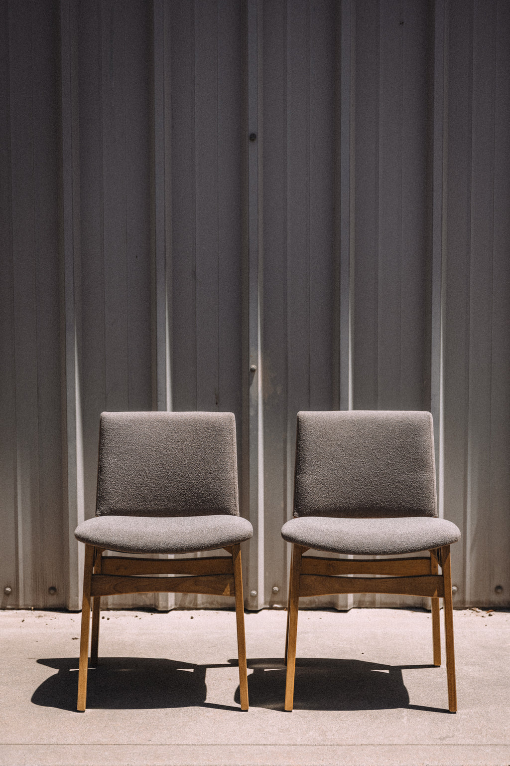 Article Nosh Dining Chairs - Oak and Ratine Brown (Set of 4)