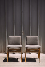 Article Nosh Dining Chairs - Oak and Ratine Brown (Set of 4)