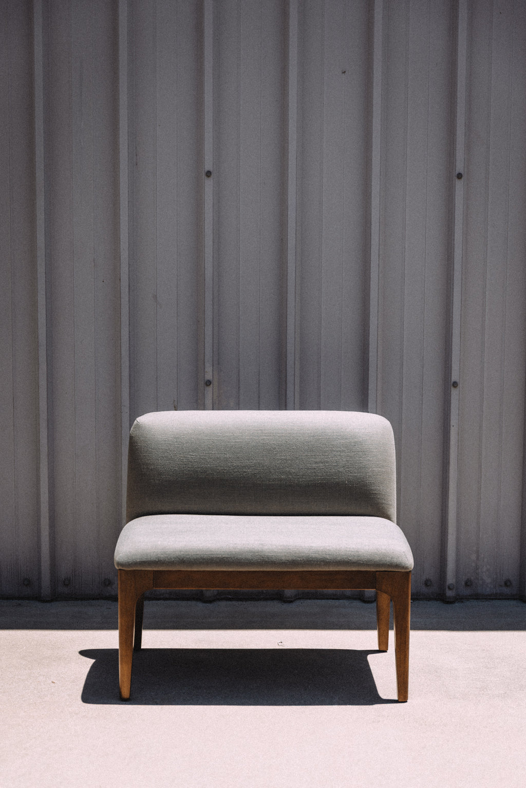 Article Rosin 55.75" Left Arm Banquette Set - Smoked Oak And Welsh Green