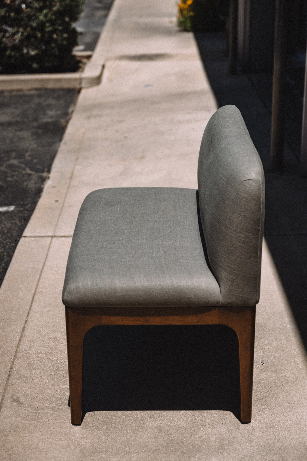 Article Rosin 55.75" Left Arm Banquette Set - Smoked Oak And Welsh Green