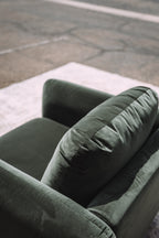 Article Sanders 37" Velvet Lounge Chair - Plush Pacific Green