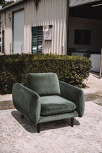 Article Sanders 37" Velvet Lounge Chair - Plush Pacific Green