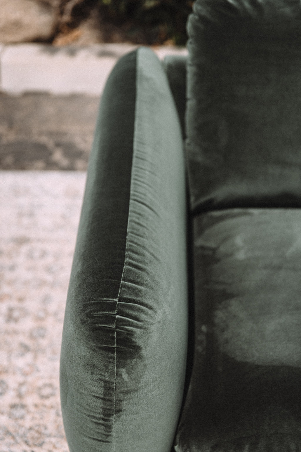 Article Sanders 37" Velvet Lounge Chair - Plush Pacific Green
