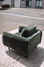 Article Sanders 37" Velvet Lounge Chair - Plush Pacific Green