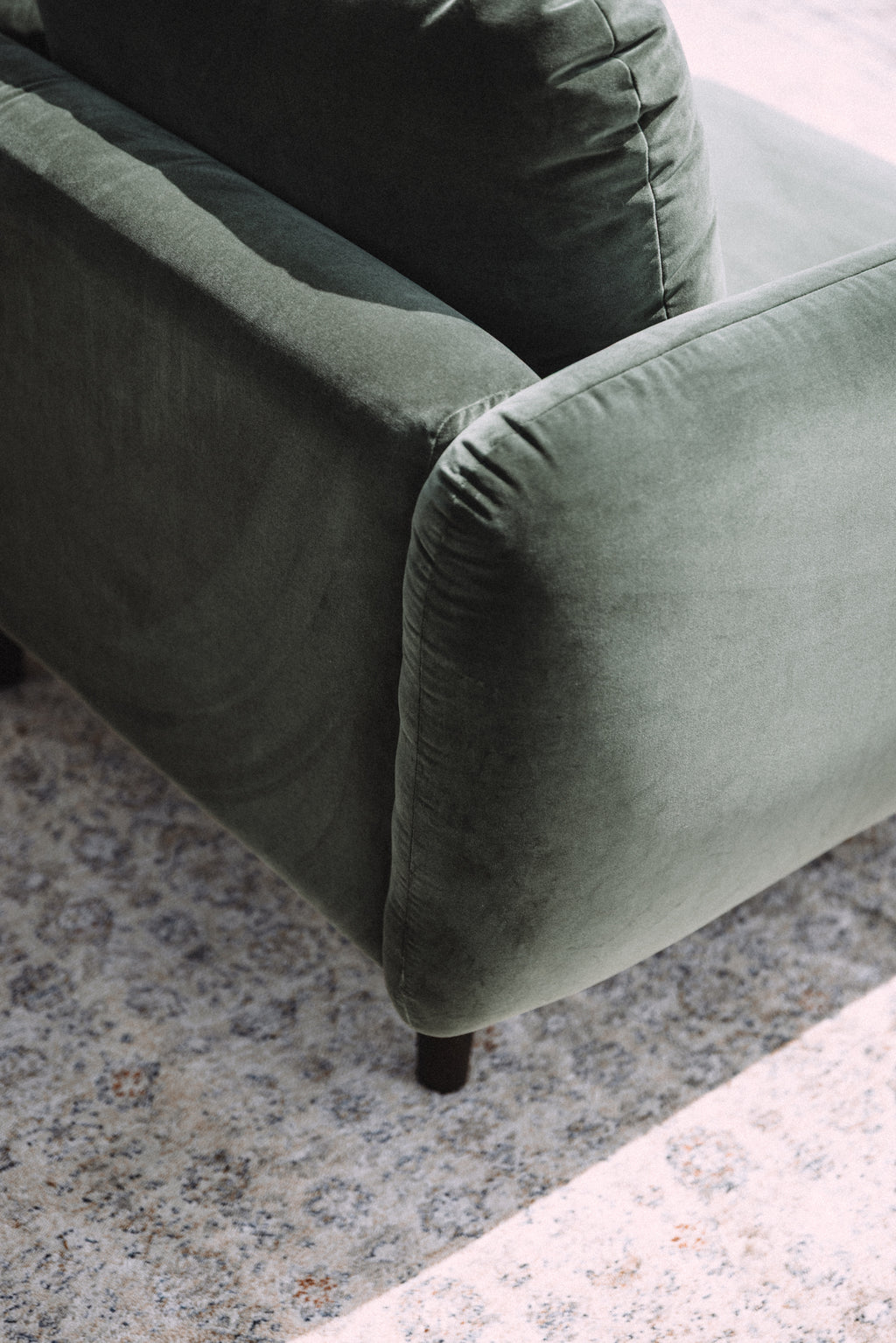 Article Sanders 37" Velvet Lounge Chair - Plush Pacific Green