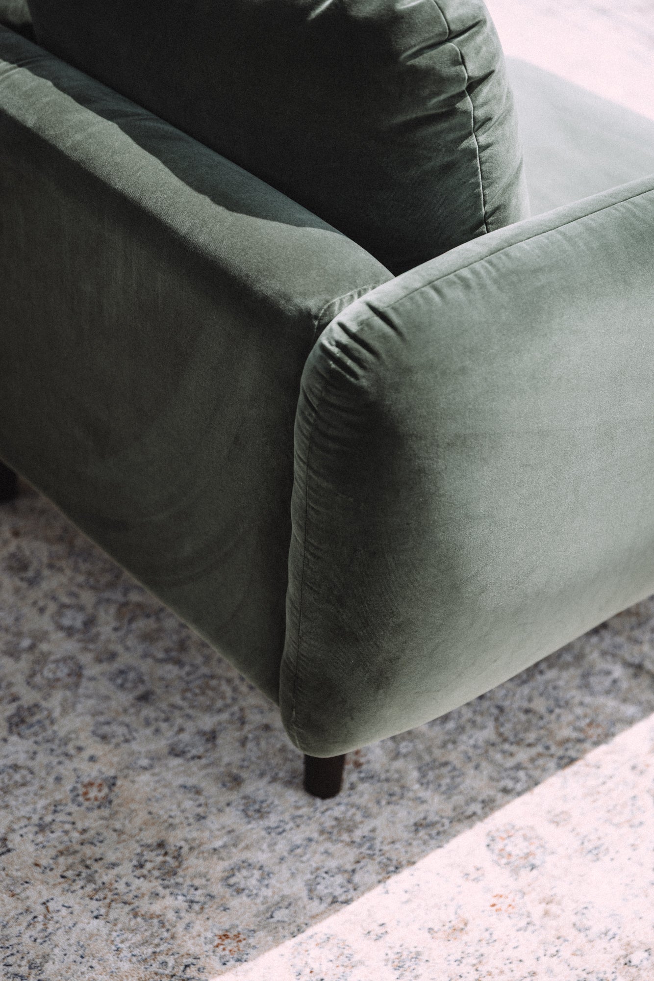 Article Sanders 37" Velvet Lounge Chair - Plush Pacific Green