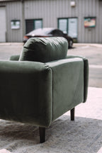 Article Sanders 37" Velvet Lounge Chair - Plush Pacific Green