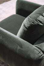 Article Sanders 37" Velvet Lounge Chair - Plush Pacific Green