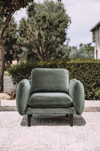 Article Sanders 37" Velvet Lounge Chair - Plush Pacific Green