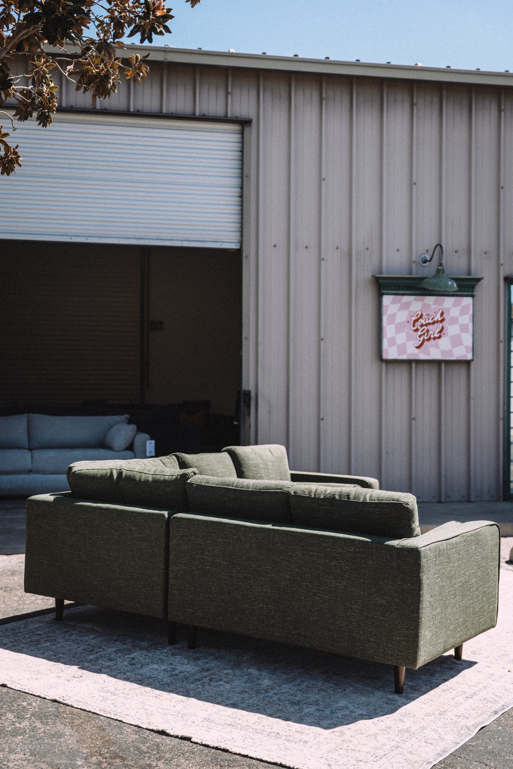 Article Sven 91" Tufted Corner Sectional - Fir Green
