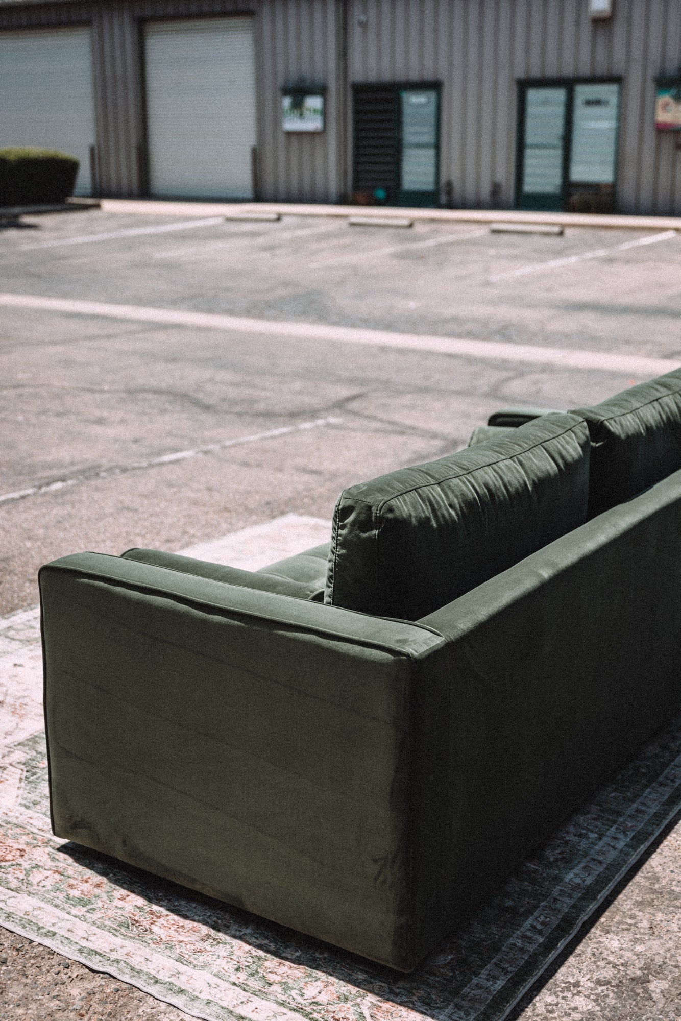 Article Sven 88" Tufted Velvet Sofa Bed Plush Pacific Green Velvet