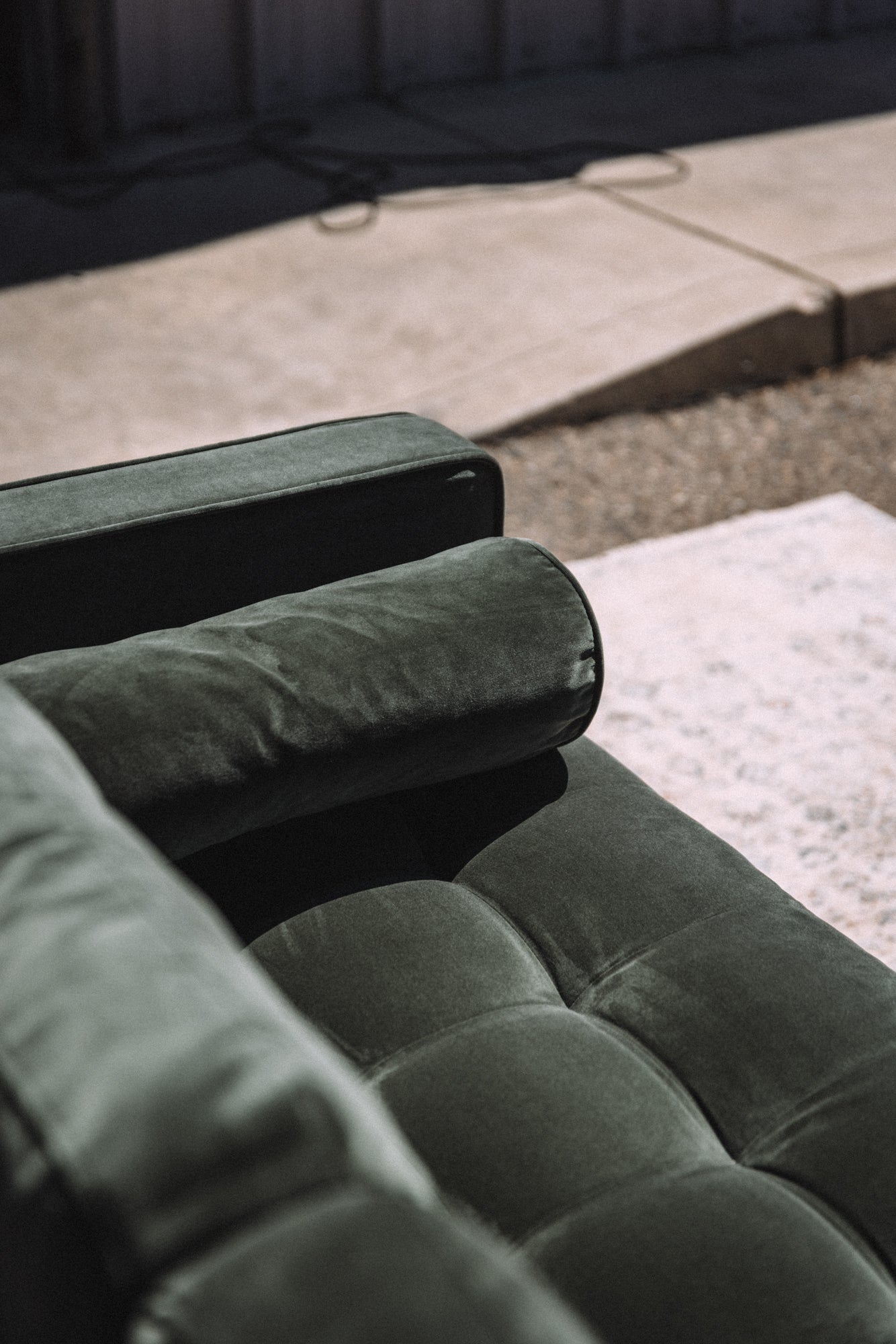 Article Sven 88" Tufted Velvet Sofa - Plush Pacific Green