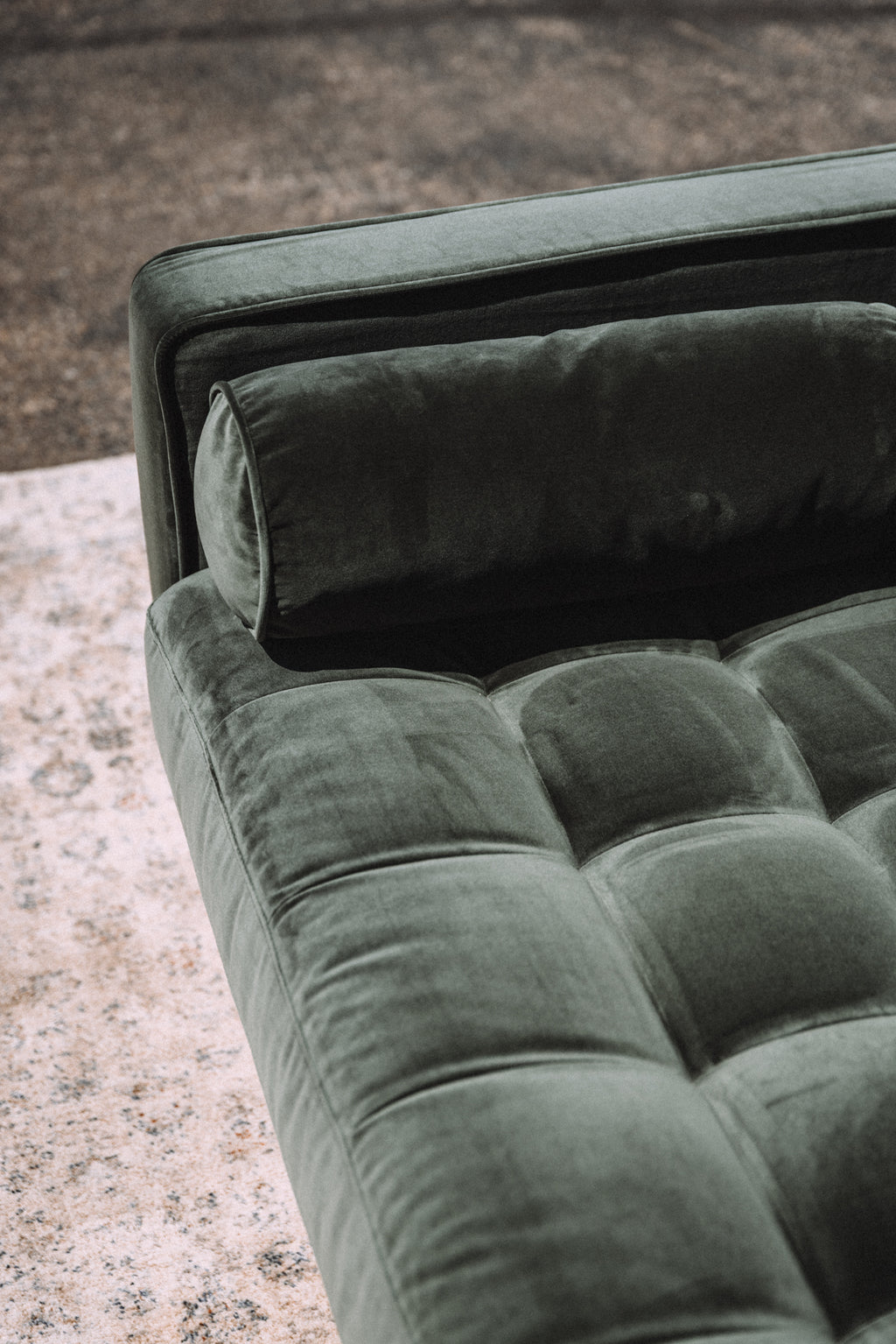 Article Sven 88" Tufted Velvet Sofa - Plush Pacific Green