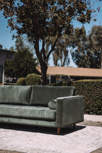 Article Sven 88" Tufted Velvet Sofa - Plush Pacific Green