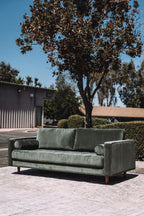 Article Sven 88" Tufted Velvet Sofa - Plush Pacific Green