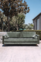 Article Sven 88" Tufted Velvet Sofa - Plush Pacific Green