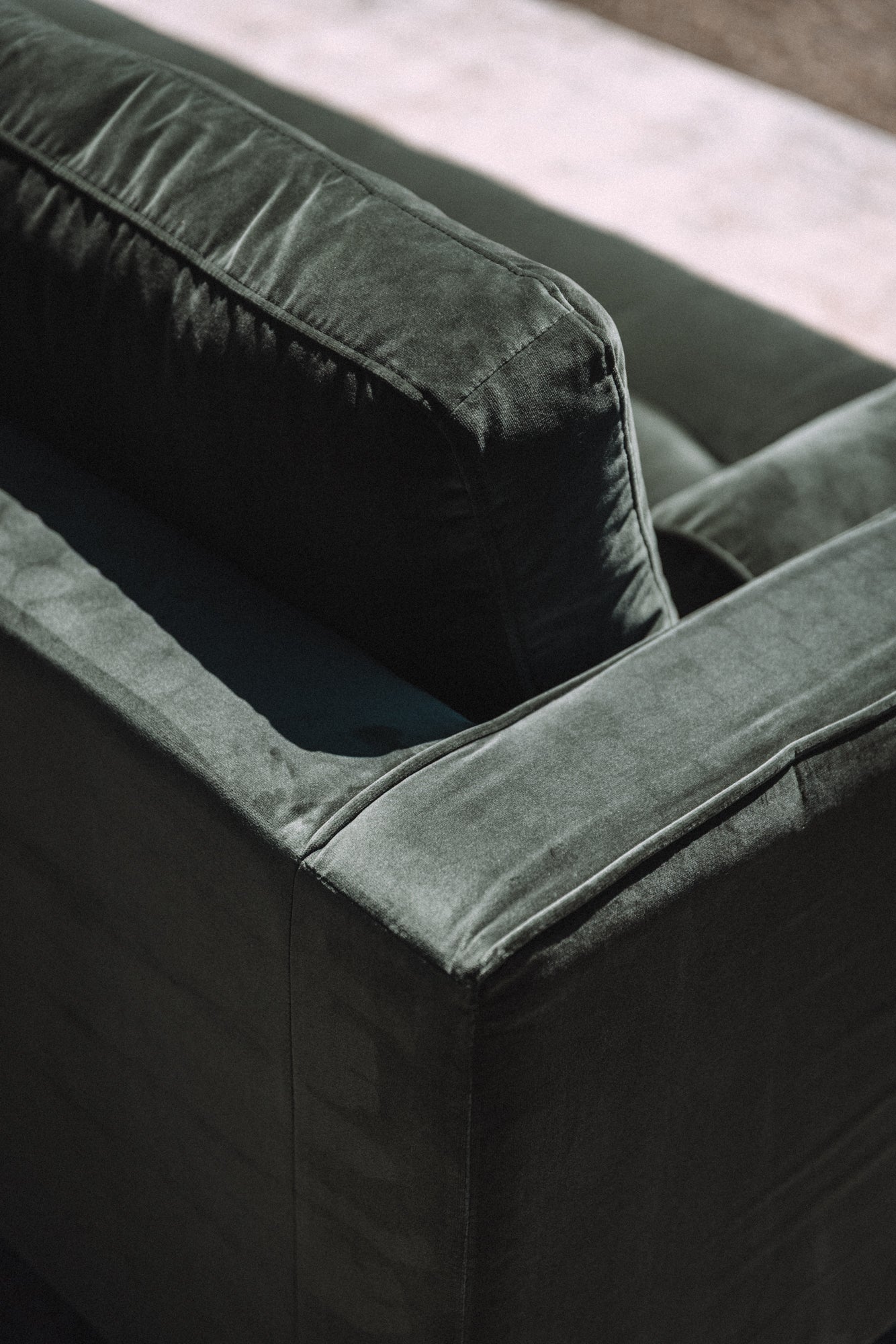 Article Sven 88" Tufted Velvet Sofa - Plush Pacific Green
