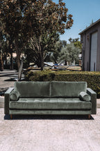 Article Sven 88" Tufted Velvet Sofa - Plush Pacific Green