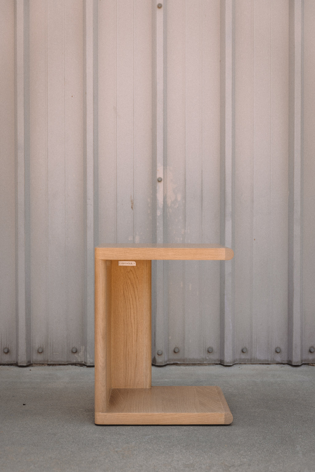 Article Torme C Side Table - White Oak