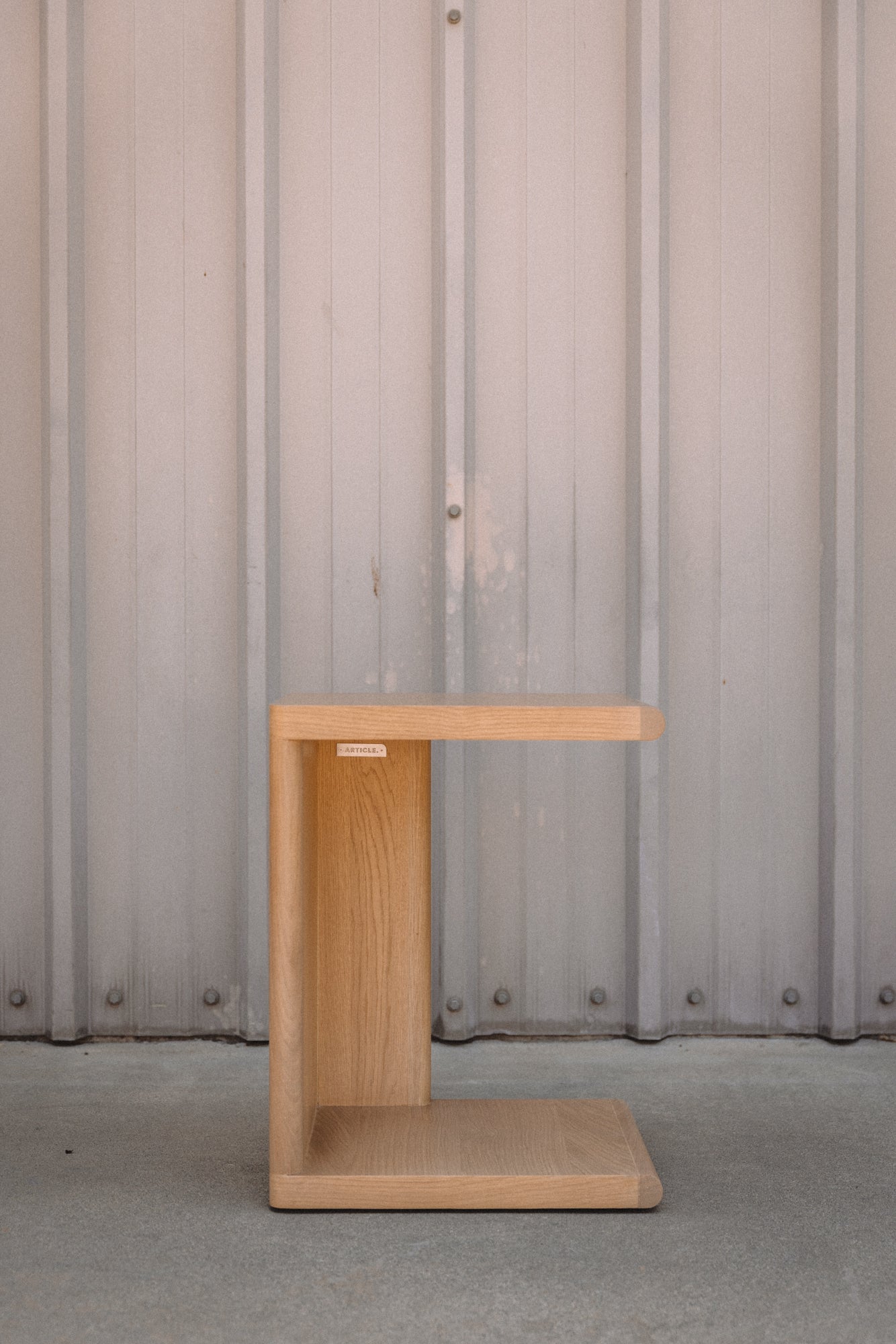 Article Torme C Side Table - White Oak
