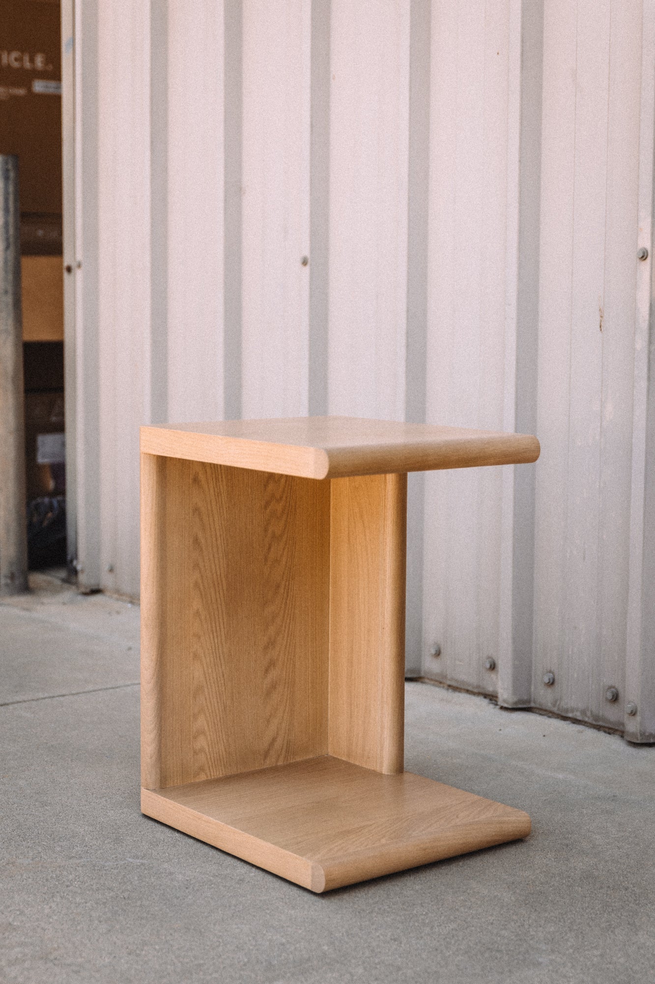 Article Torme C Side Table - White Oak