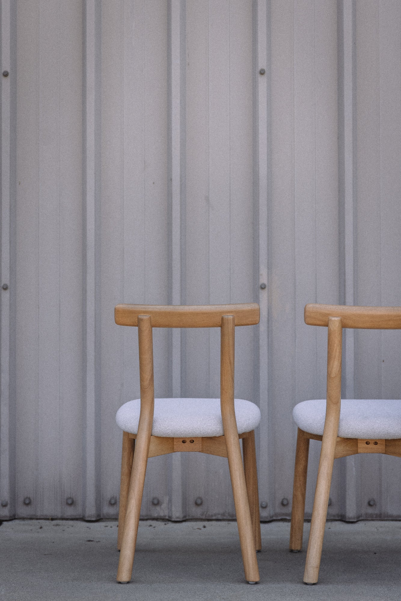 Article Ulka Dining Chair - White Oak and Ratine Ivory (Set of 4)