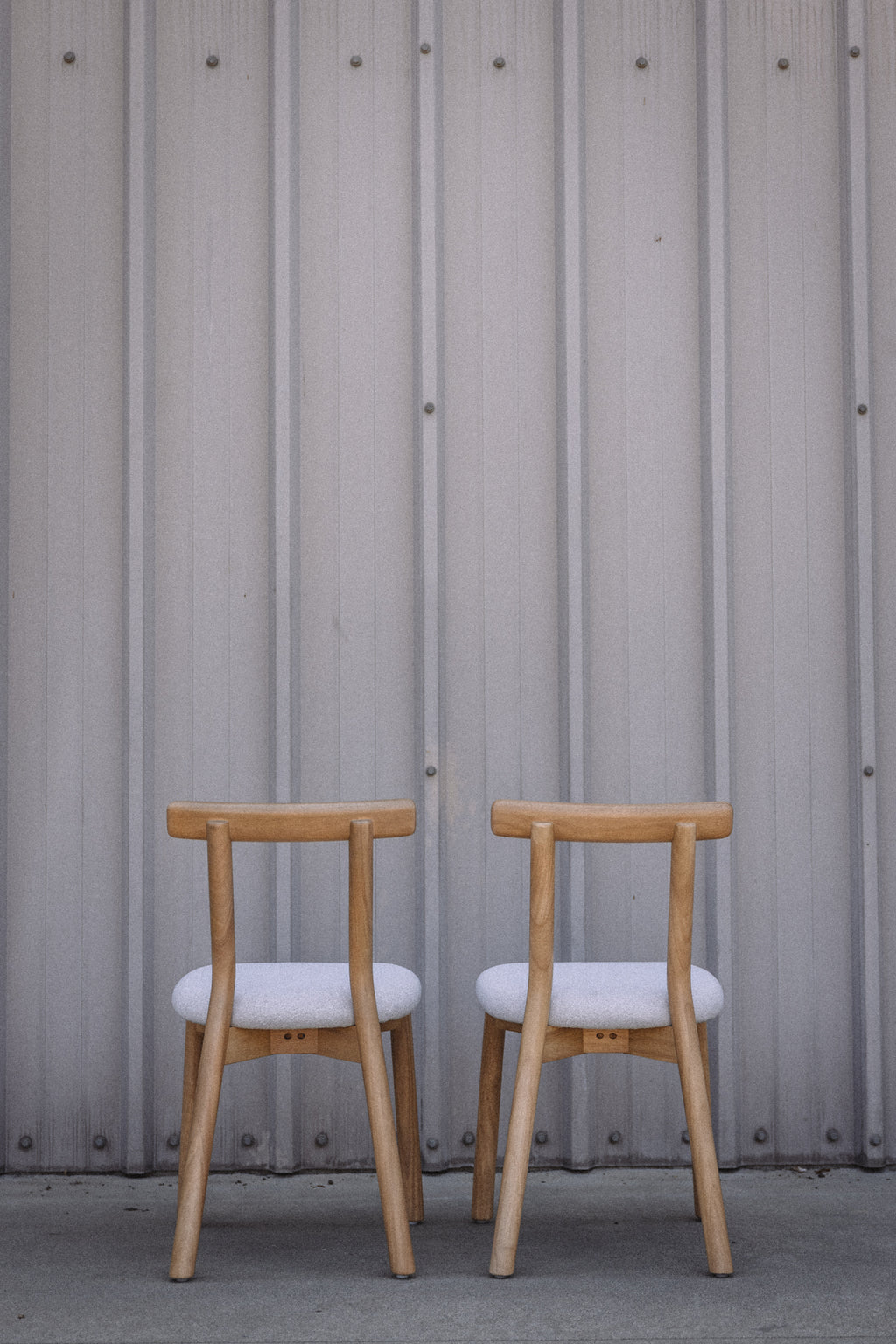 Article Ulka Dining Chair - White Oak and Ratine Ivory (Set of 4)