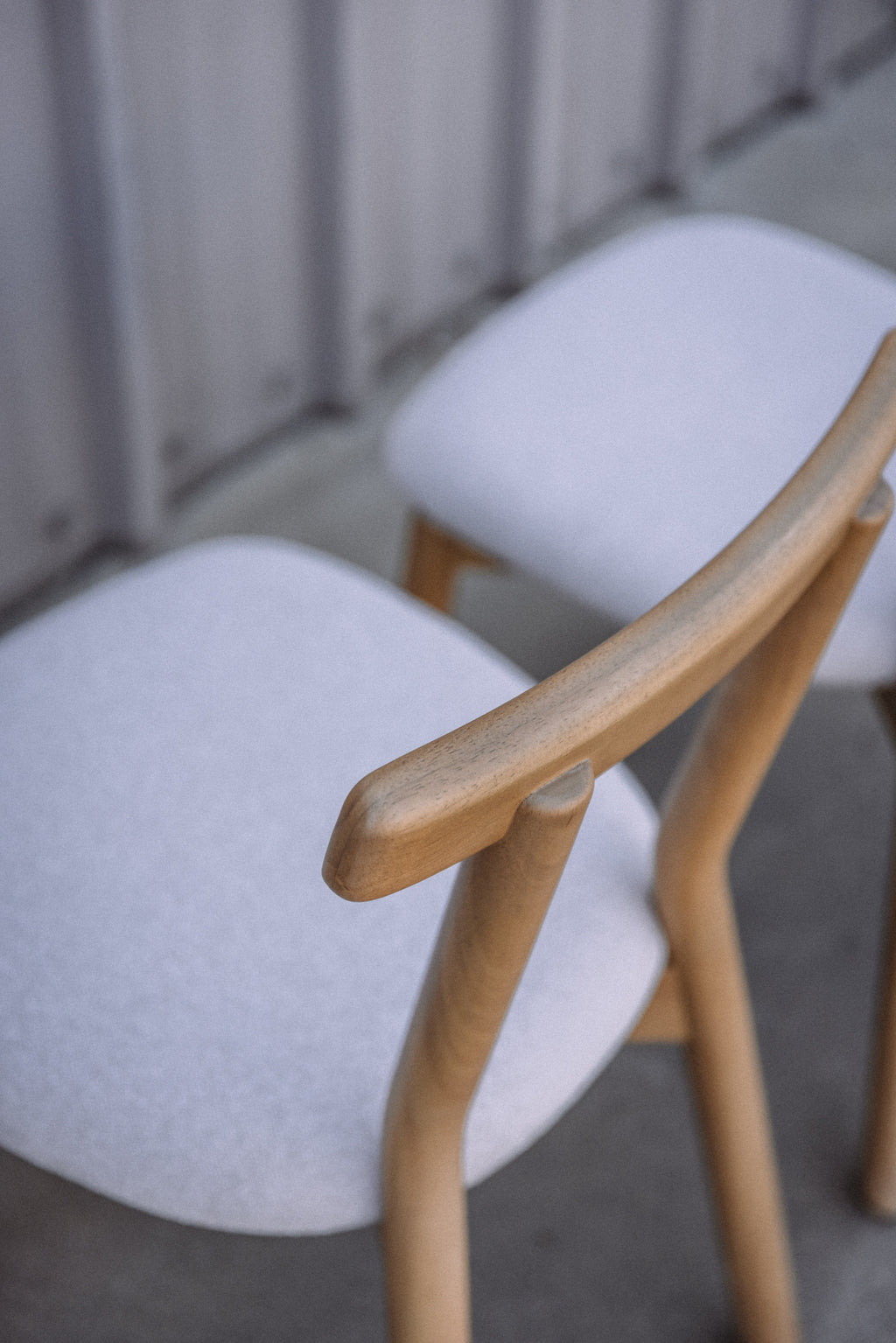 Article Ulka Dining Chair - White Oak and Ratine Ivory (Set of 4)