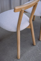 Article Ulka Dining Chair - White Oak and Ratine Ivory (Set of 4)