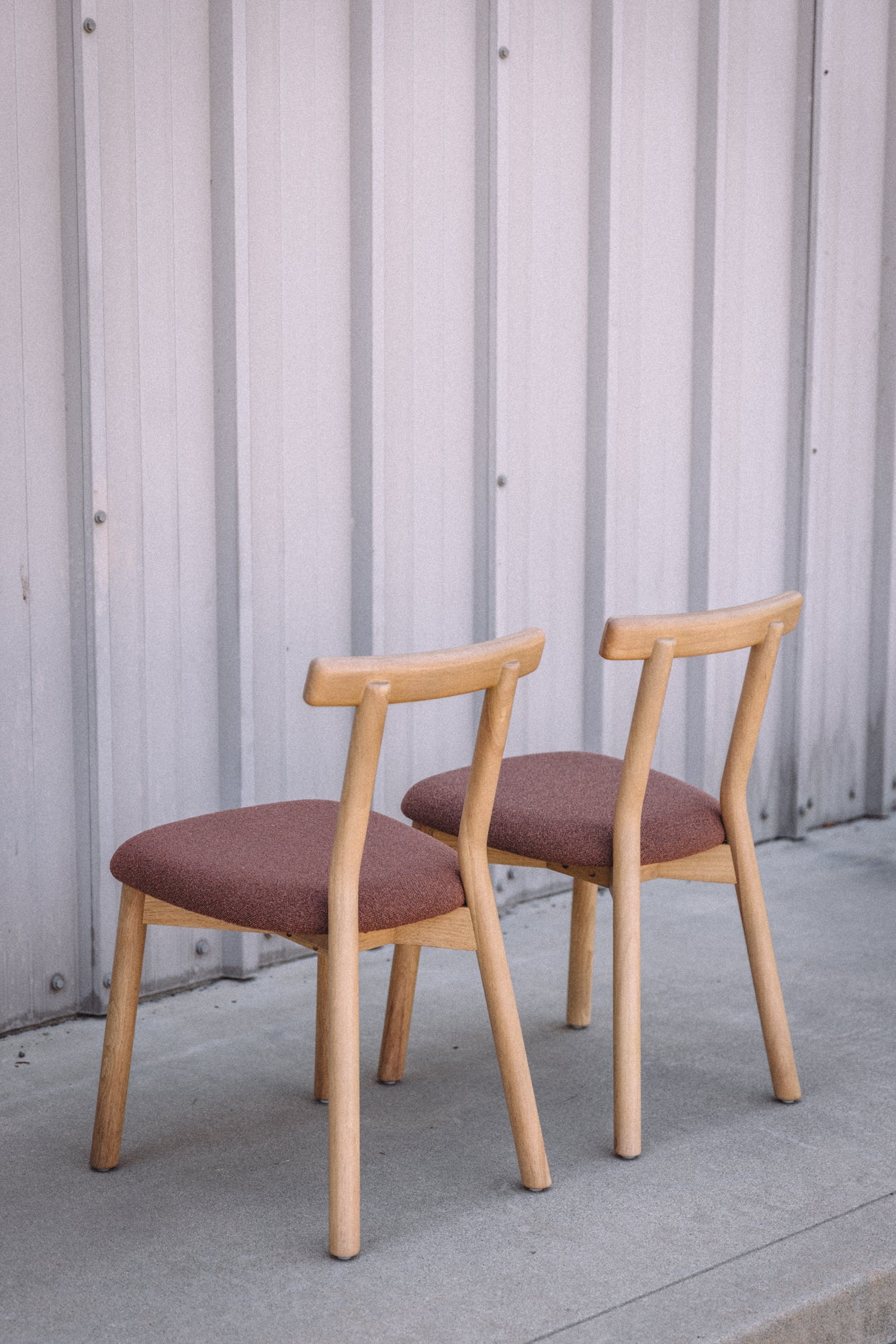 Article Ulka Dining Chair - White Oak and Ratine Oxide (Set of 2)