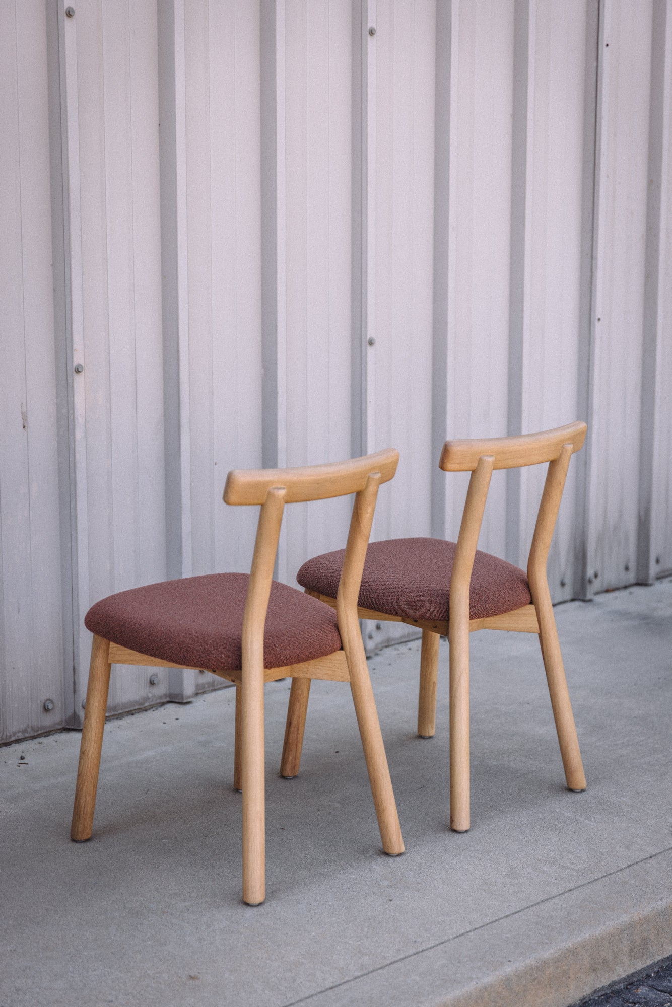 Article Ulka Dining Chair - White Oak and Ratine Oxide (Set of 2)