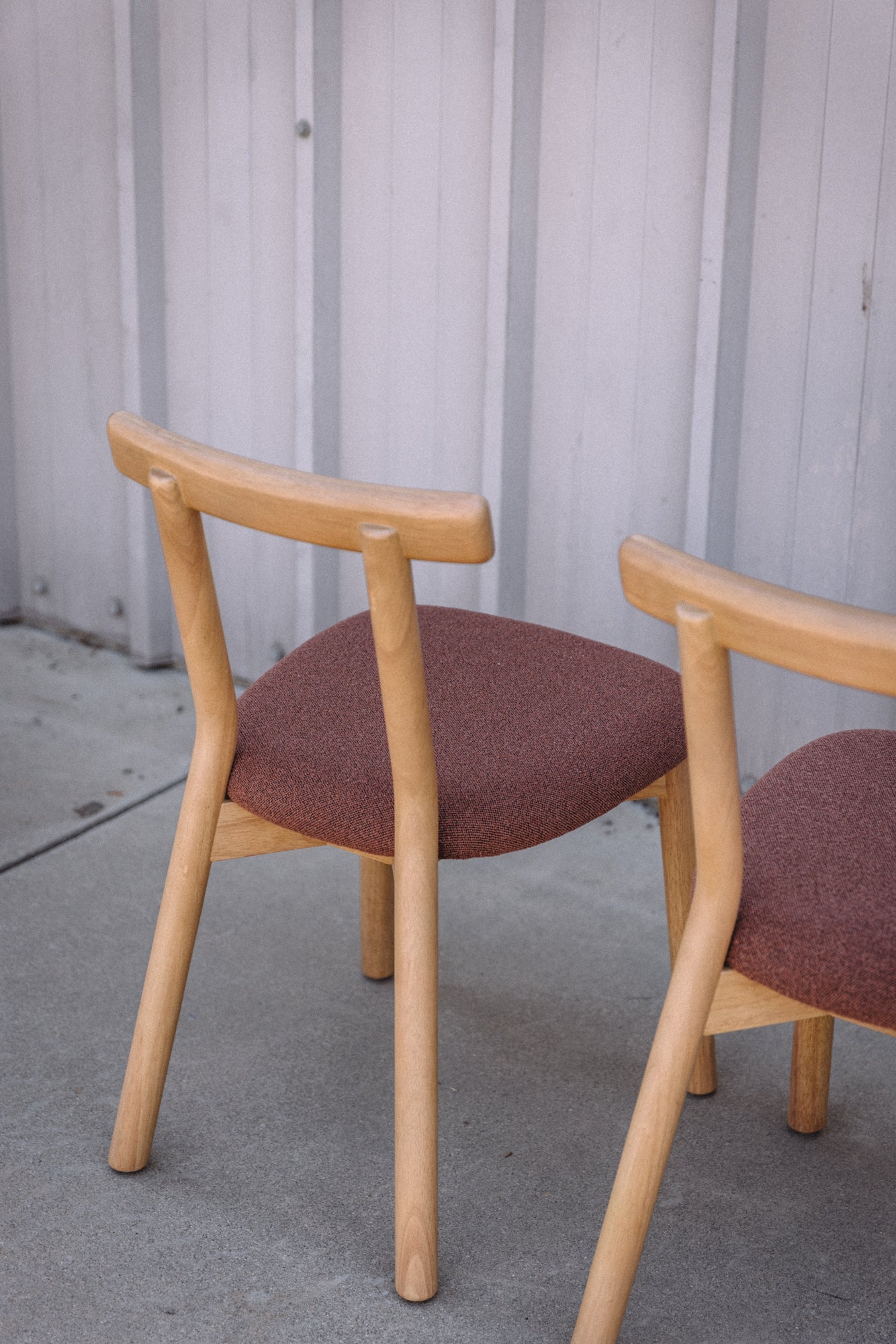 Article Ulka Dining Chair - White Oak and Ratine Oxide (Set of 2)