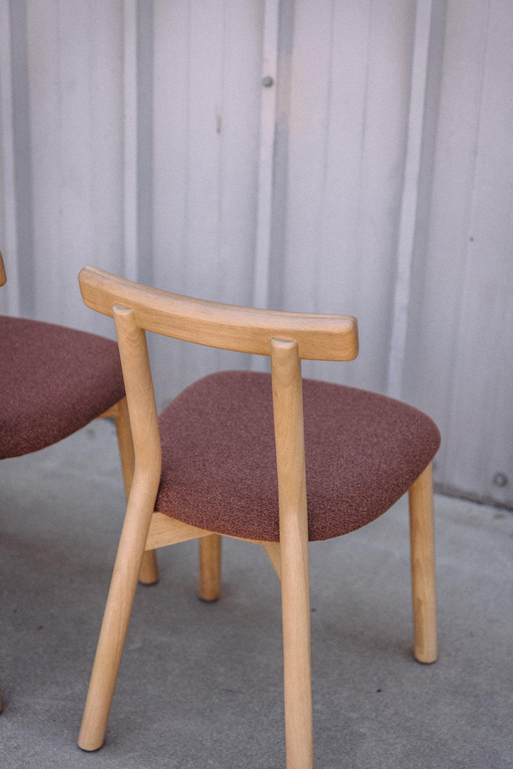 Article Ulka Dining Chair - White Oak and Ratine Oxide (Set of 2)