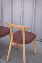 Article Ulka Dining Chair - White Oak and Ratine Oxide (Set of 2)