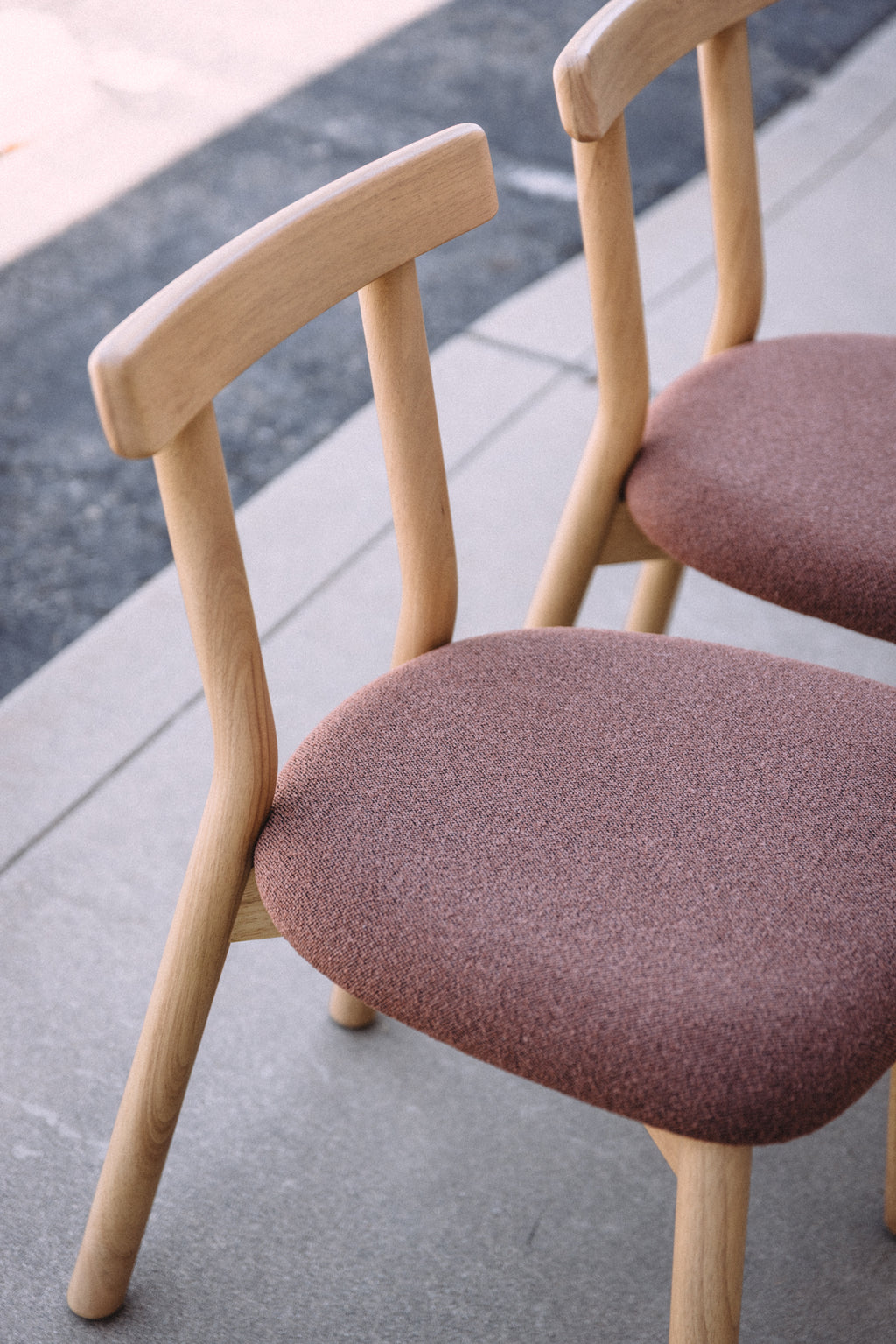 Article Ulka Dining Chair - White Oak and Ratine Oxide (Set of 2)