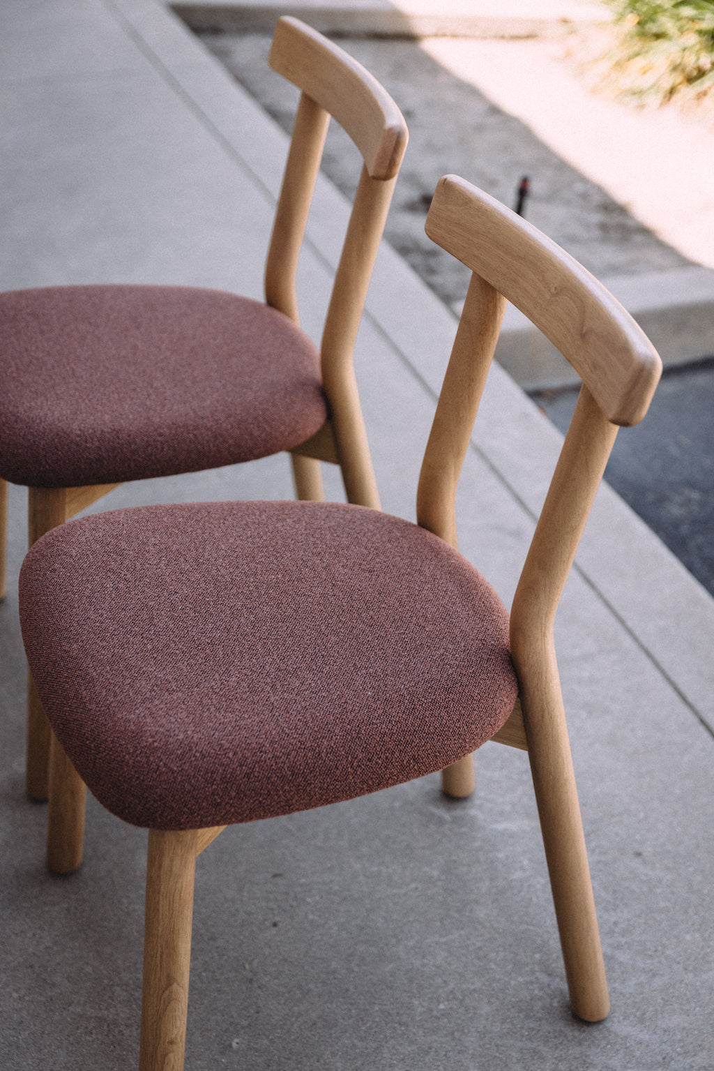 Article Ulka Dining Chair - White Oak and Ratine Oxide (Set of 2)