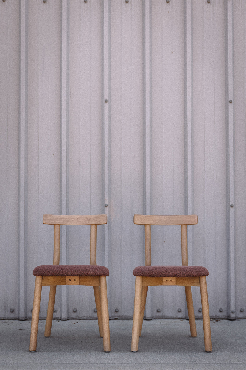 Article Ulka Dining Chair - White Oak and Ratine Oxide (Set of 2)