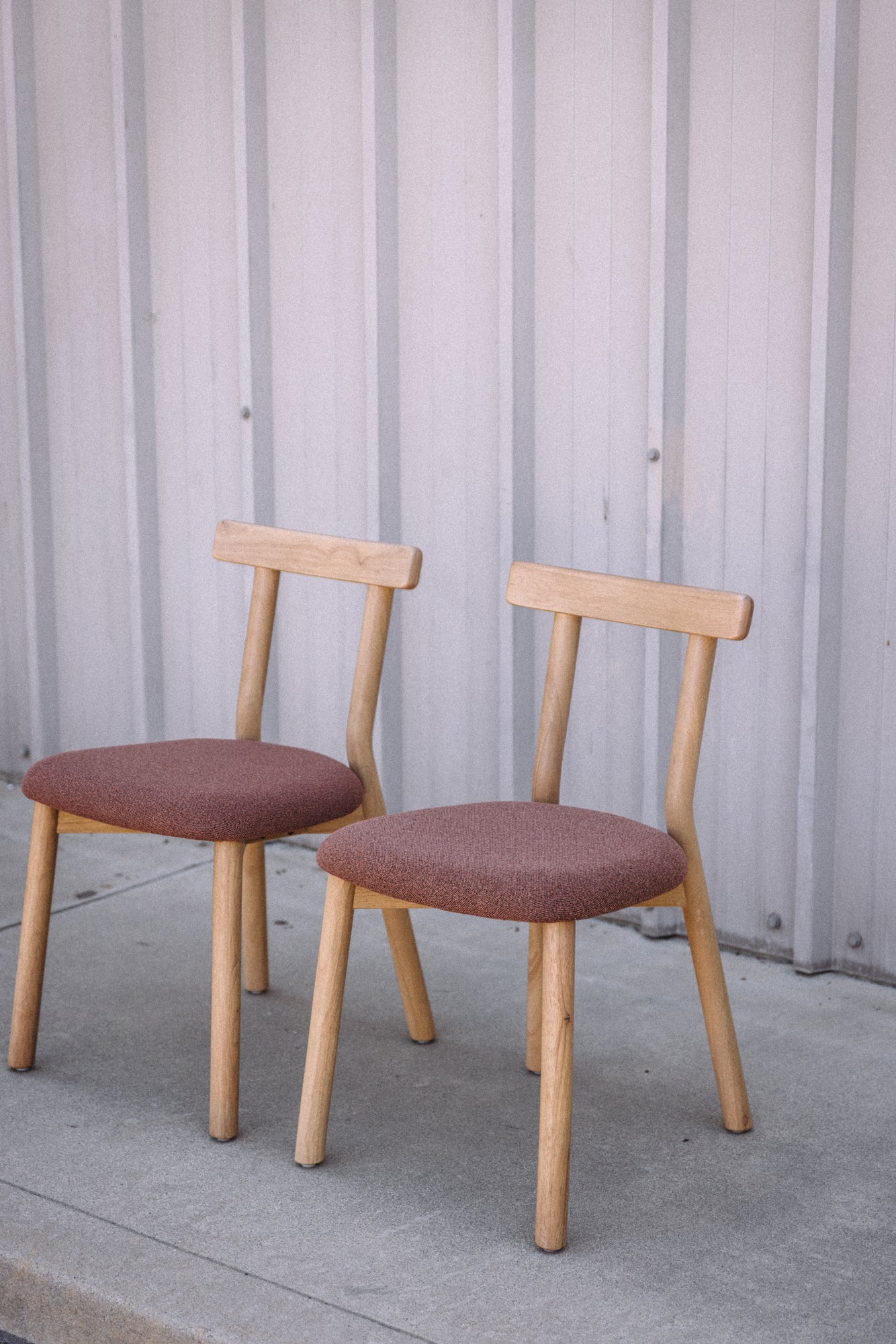 Article Ulka Dining Chair - White Oak and Ratine Oxide (Set of 2)